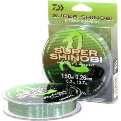 Монолеска DAIWA Super Shinobi Mist Green 150m (0,14mm)